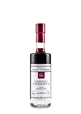 a bottle of Cherry Reserve Cherry Dessert Wine from Chateau Grand Traverse