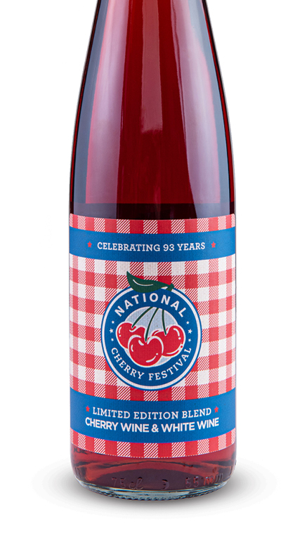 a bottle of Cherry Festival Limited Edition Blend Cherry & White Wine from Chateau Grand Traverse